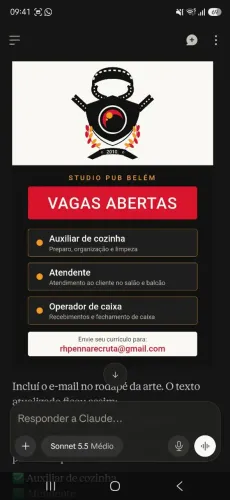 Oportunidade de emprego