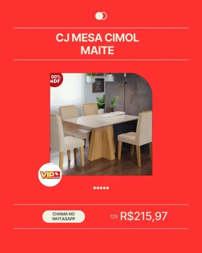 Mesa e cadeiras