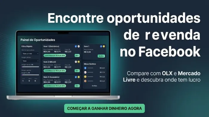 Sistema para Encontrar Produtos Baratos no Facebook e Revender com Lucro