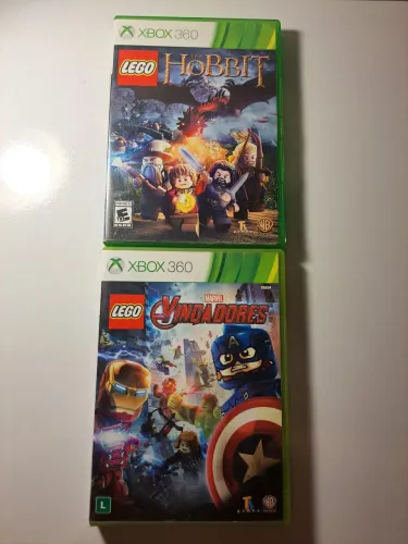 Lote 2 jogos Lego XBOX360 (Hobbit + Vingadores)