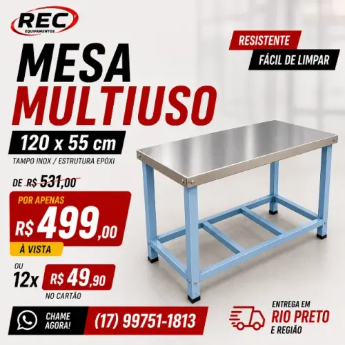 Vendo Mesa Inox para cozinha profissional