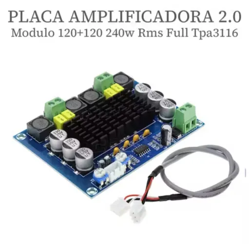 Placa amplificada potência 240w