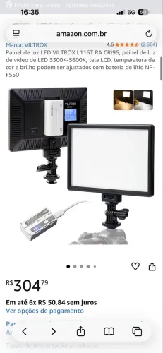Painel de luz led