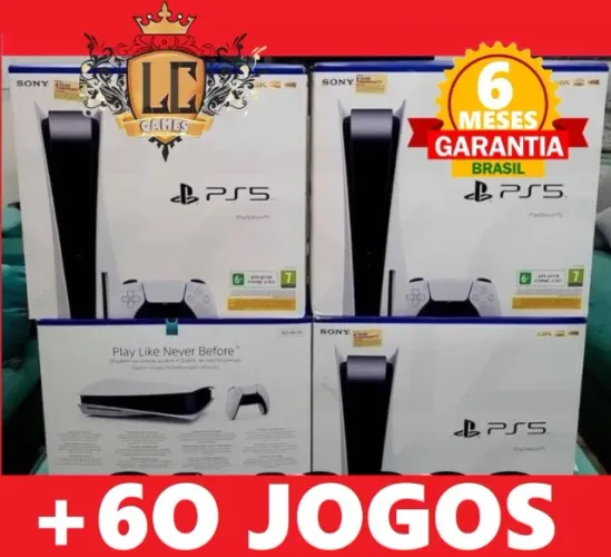 PS5 COM LEITOR + 65 JOGOS + O6 MESES GARANTIA I LOJA FISICA BH