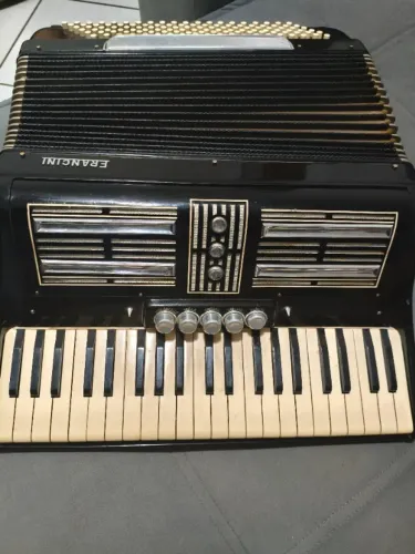 Acordeon / Sanfona Italiana Francini 120 Baixos - Raridade Vintage