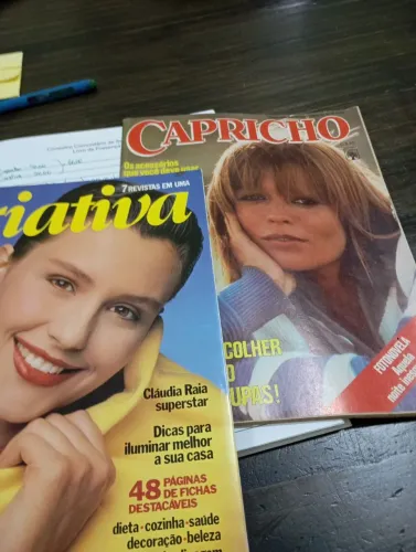 Revista Capricho e revista Criativa, ótimos exemplares