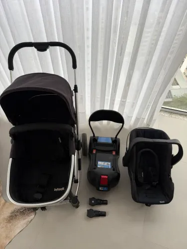 Kit Carrinho bebê Epic Lite Infanti - Isofix 