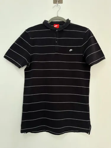 CAMISA POLO ORIGINAL LISTRADA PRETA