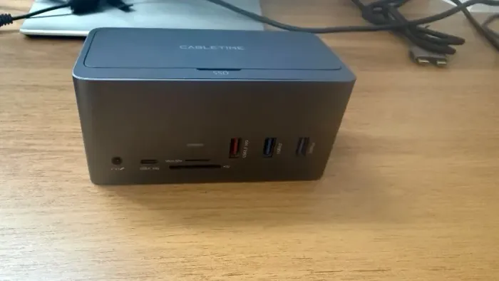 Dock Station 18x1 Hub Cabletime Ssd M.2 Usb C Hdmi 4k 60hz