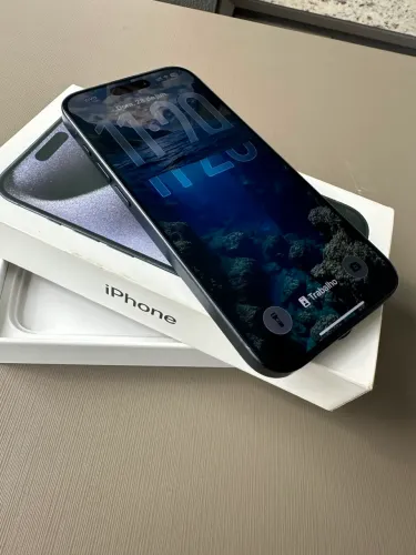 iPhone 15 Pro Blue Titanium 256GB - Estado de Novo (Bateria Excelente!)