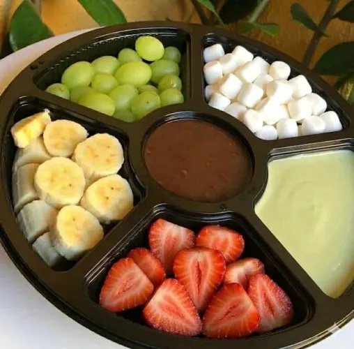 Fondue com frutas