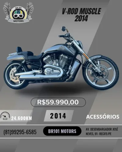 Harley-Davidson V-Rod 1250cc Muscle Vrscf 2014