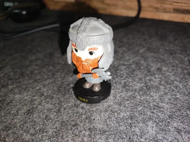 Boneco Miniatura Gimli Senhor dos Anéis BOB's