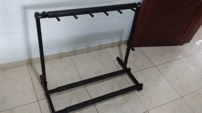 Suporte De Chão 5 Instrumentos Reforçado Smart Gs-05 Cor Preto