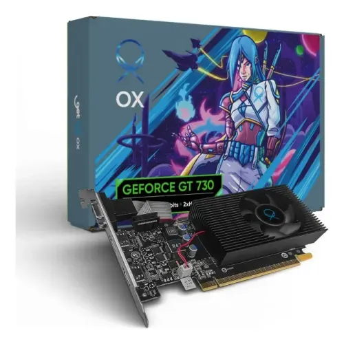 Placa De Vídeo Ox Nvidia Geforce Gt730 4gb Ddr3 128bit