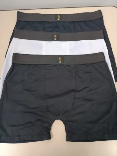 Kit Dry Fit 3 cuecas Boxer Adulto em microfibra e forro em algodão Tam M