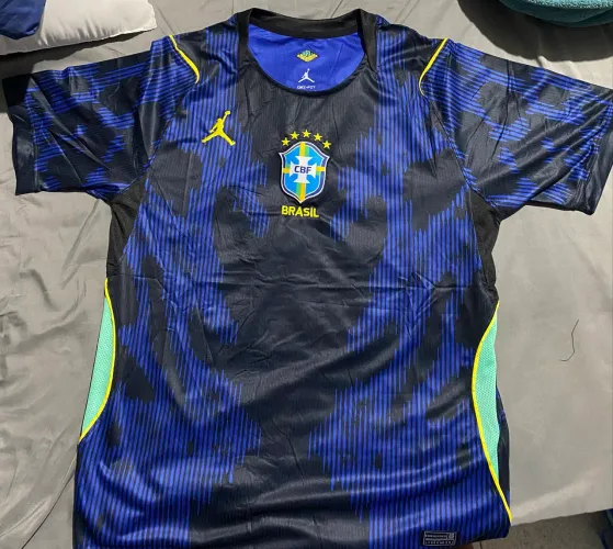 Blusa Seleção Brasileira Masculina Azul, Tamanho M Nova