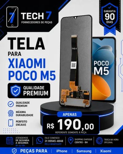 Tela Xiaomi POCO M5 - Bom Custo-Beneficio com Garantia de 90 Dias