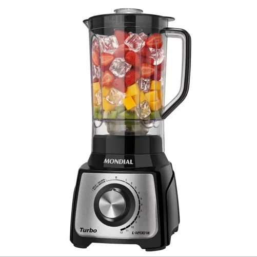 Liquidificador Mondial Turbo Inox L-1000W