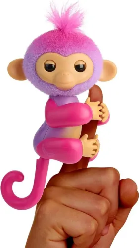 fingerlings macaca de dedo que reage ao toque