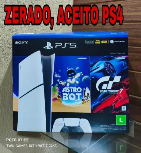 PS5 zerado, avalio trocas 