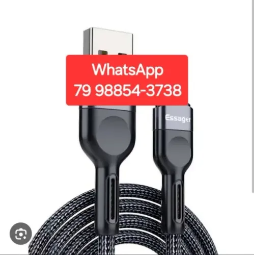 Cabo De Iphone Carregador Original - Tipo type C xiaomi samsung motorola + USB C turbo 