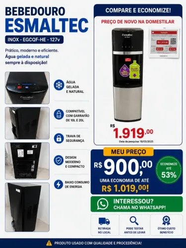 Vendo Bebedouro Esmaltec