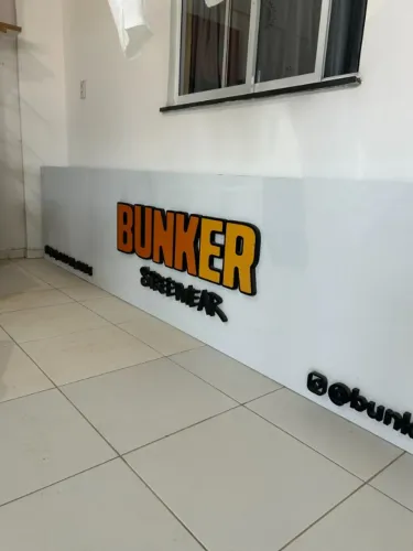 Placa de ACM 3,90m x 0,80m - Fachada/Painel - Excelente Estado