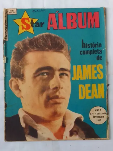 Revista álbum James Dean ano 1  1957