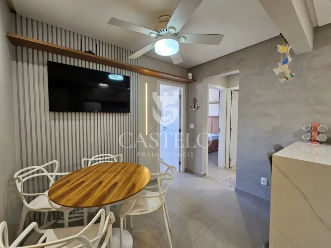 Oportunidade Única! Apto 2 quartos na beira mar, 100% reformado e finamente mobiliado, Pra