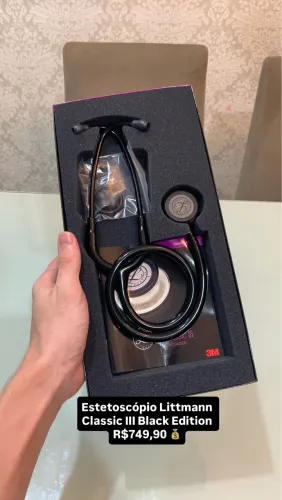 Estetoscópio Littmann Classic III Black Edition