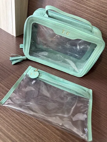 kit necessaire couro festività 