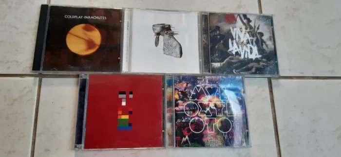 Lote 5 cds Coldplay
