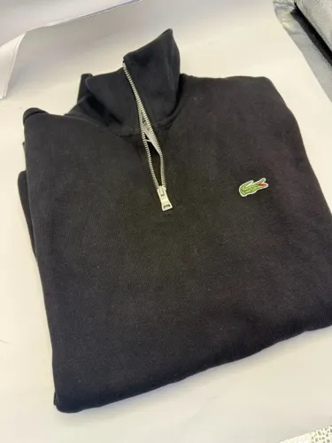 Sueter quarter Zip lacoste preto tam G