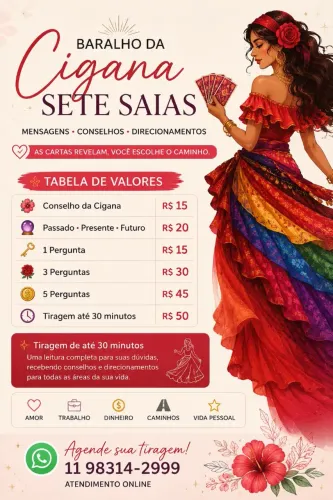 Oráculo cigano 7 saias