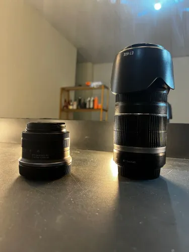Vendo duas lentes RF 18-45 e EF 55-250 vendo separadas também 