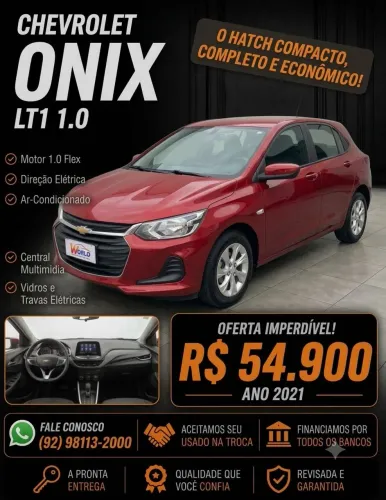 Chevrolet Onix Hatch LT 1.0 12V TB Flex Mec. 4P 2021