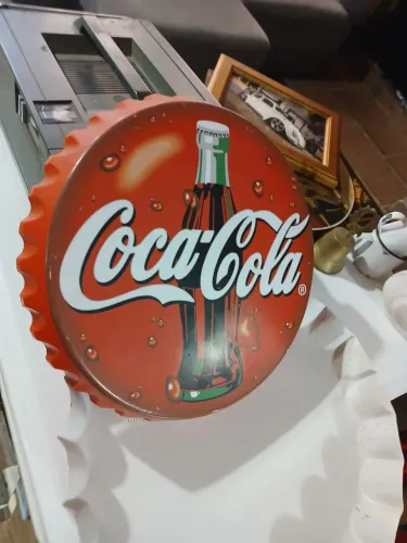 Placa decoração coca-cola 