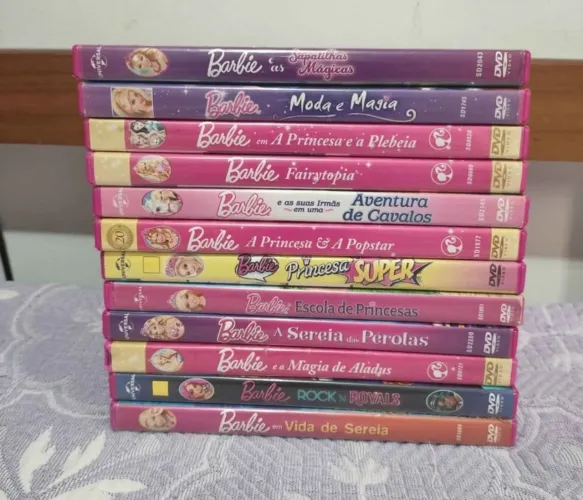 Lote 12 dvds originais da Barbie raros