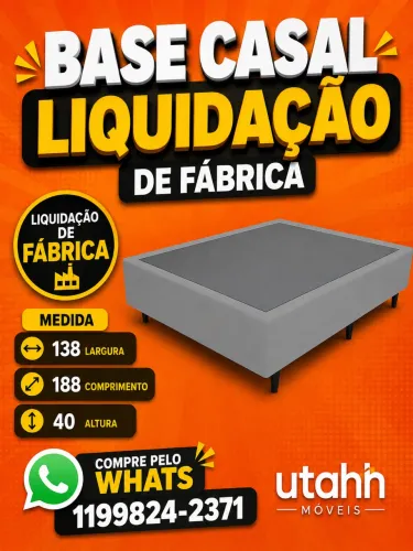 BASE CASAL SUPER PROMOÇÃO DE FÁBRICA APENAS 219,99
