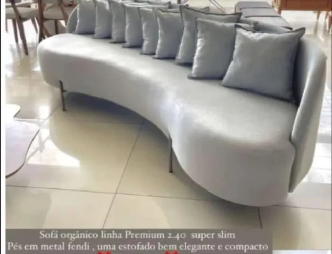 Sofa organico linha premium super slim