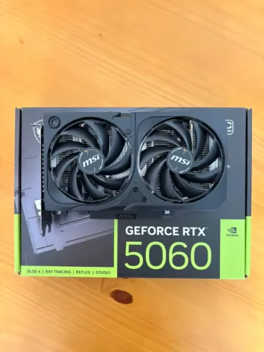 Placa de Vídeo MSI RTX 5060 Shadow 2X OC - 8GB GDDR7 - Impecável