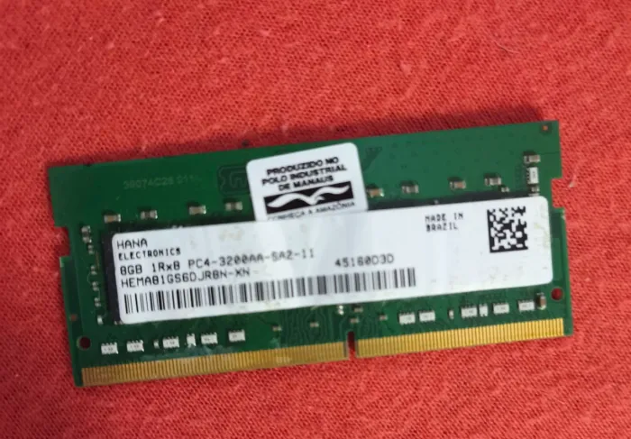 Memória ram 8Gb DDR4 3200mhz para Notebook