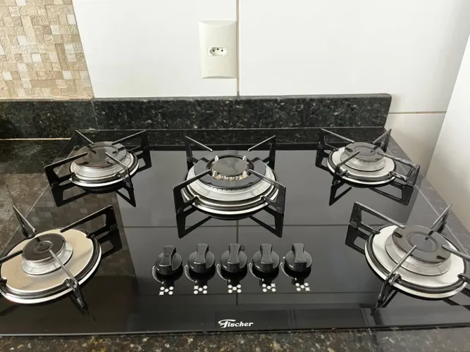 Cooktop Fischer 5 bocas tripla chama bivolt 