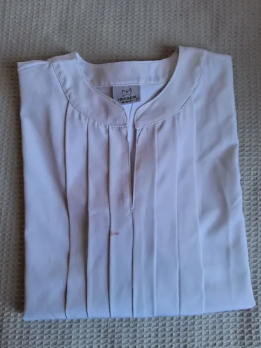 Camisa Manga Longa Plissada - Tamanho P