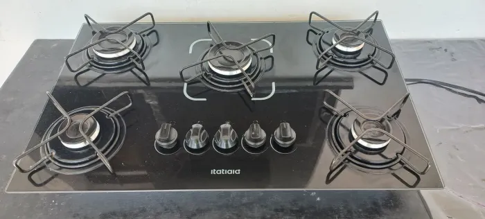 Fogão Cooktop 5 bocas a gás