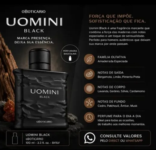 Uomini Black Boticário