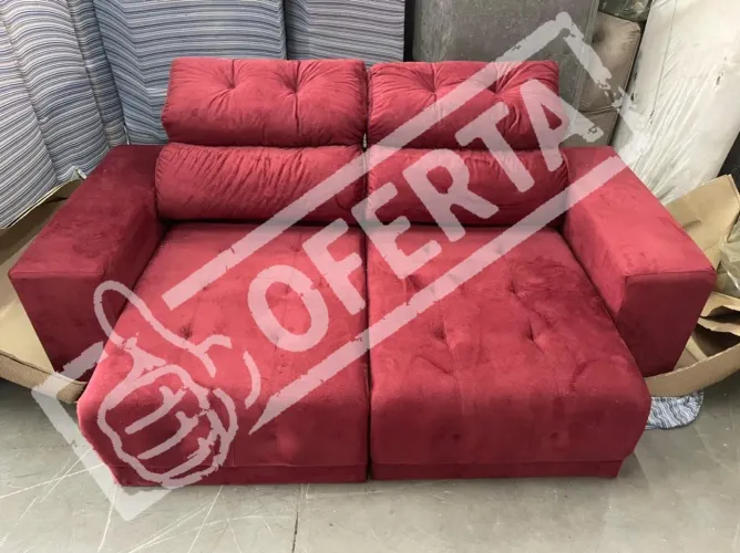 SOFA RETRATIL RECLINÁVEL 2MT FRETE GRÁTIS