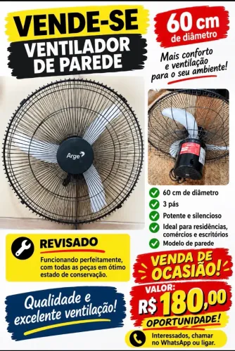 Nova oportunidade, VENTILADOR DE PAREDE