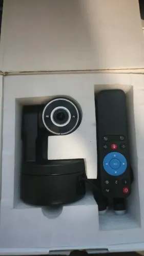 Webcam ptz 4k com controle remoto
